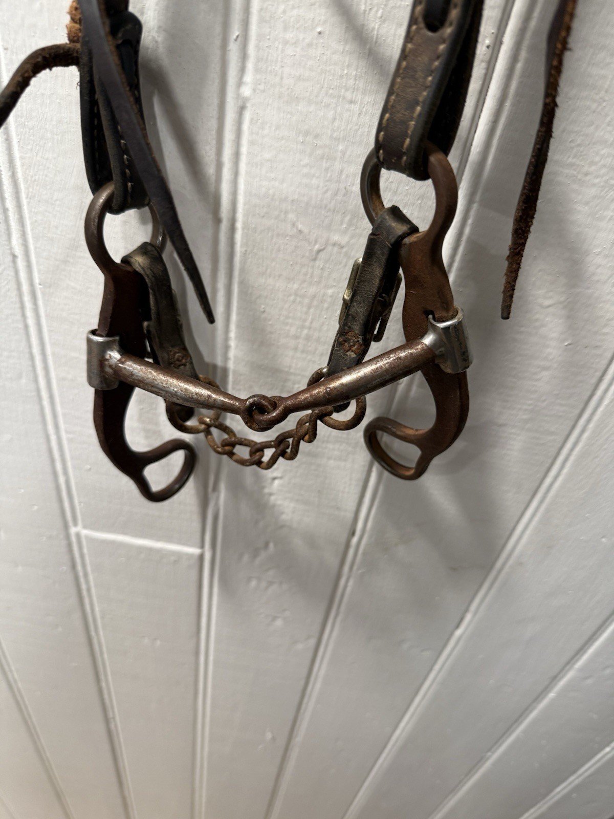 Classic Equine Short Shank Smooth Snaffle Bit With Leather Bridle