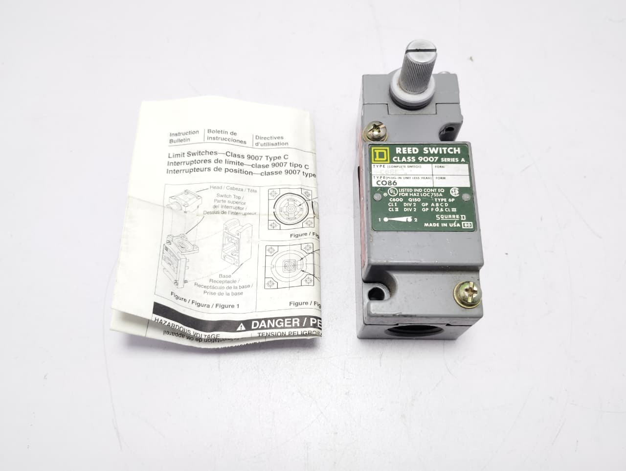 Square D 9007-C86E Reed Switch 9007C86E