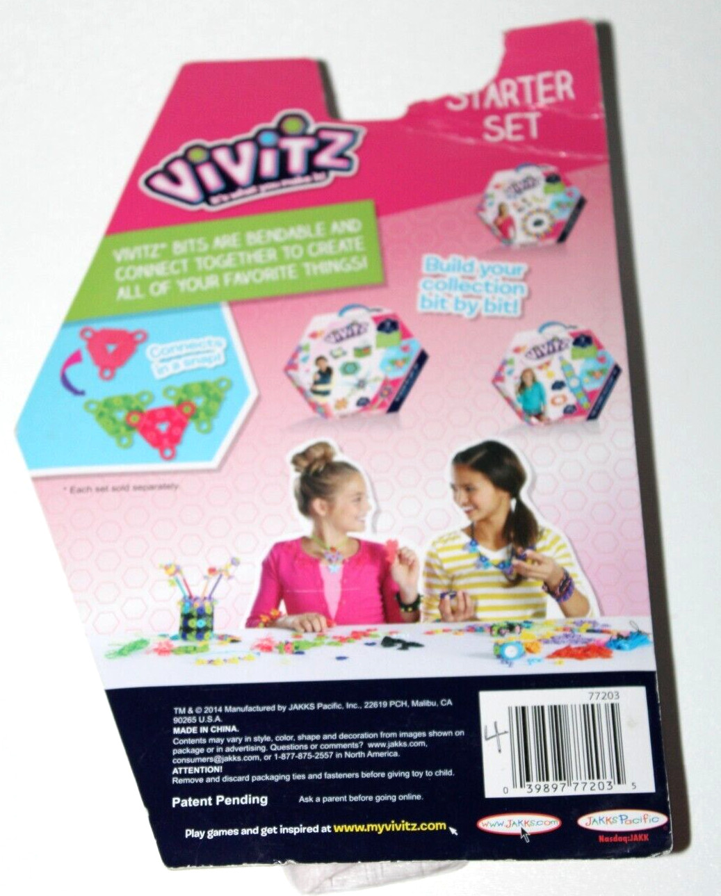 Jakks Pacific Vivitz Create Connect Bracelet Craft Bitz Starter Set 75 Pcs