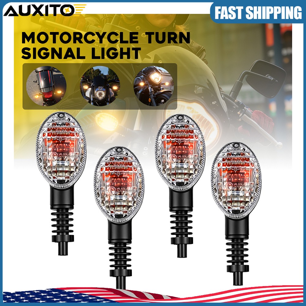 For Kawasaki EX250 Ninja 250 08-2012 Motorcycle Blinker Light Amber Turn Signals