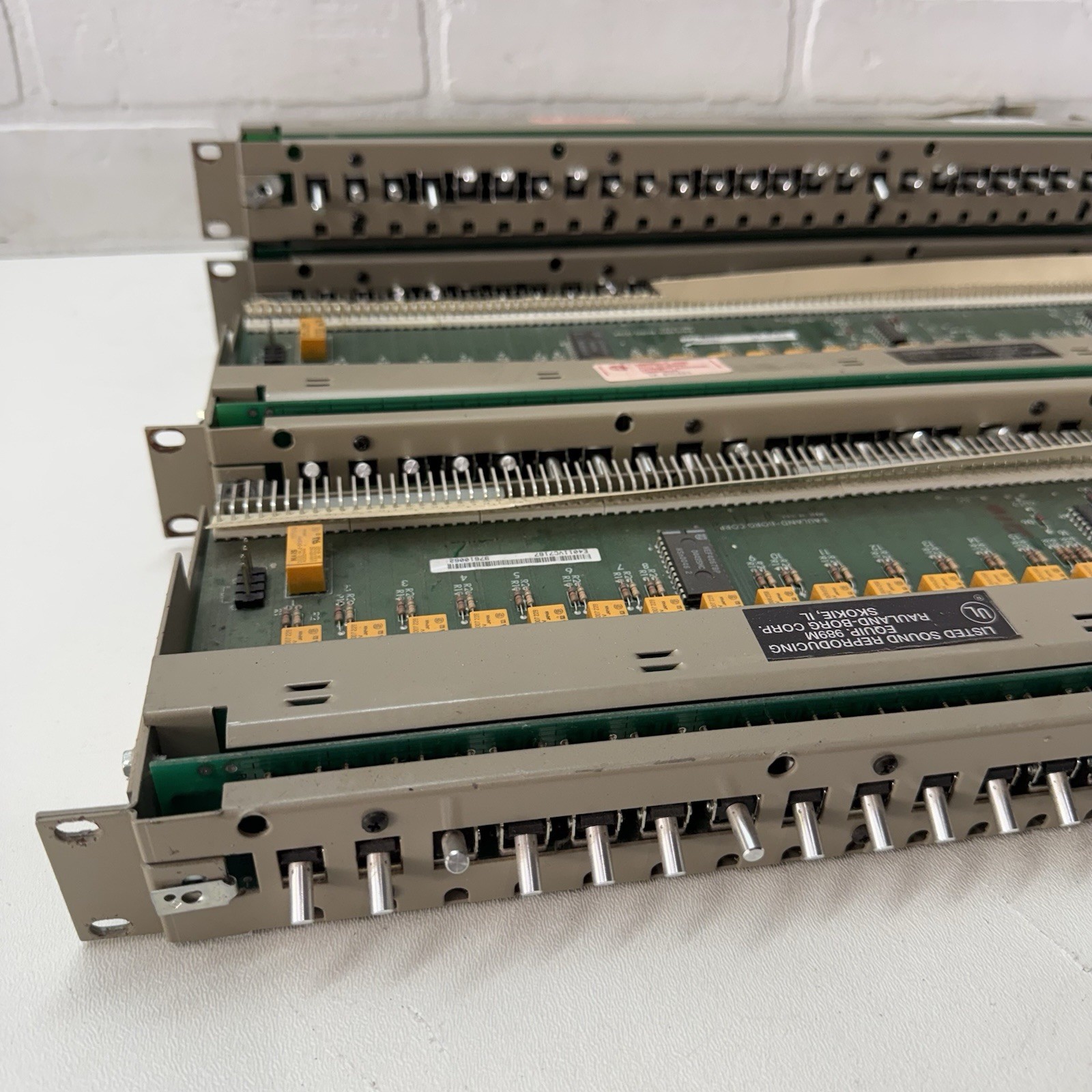 Lot of 4 Rauland-Borg SW25C 25-Position 3-Position Switch Banks – No Faceplates