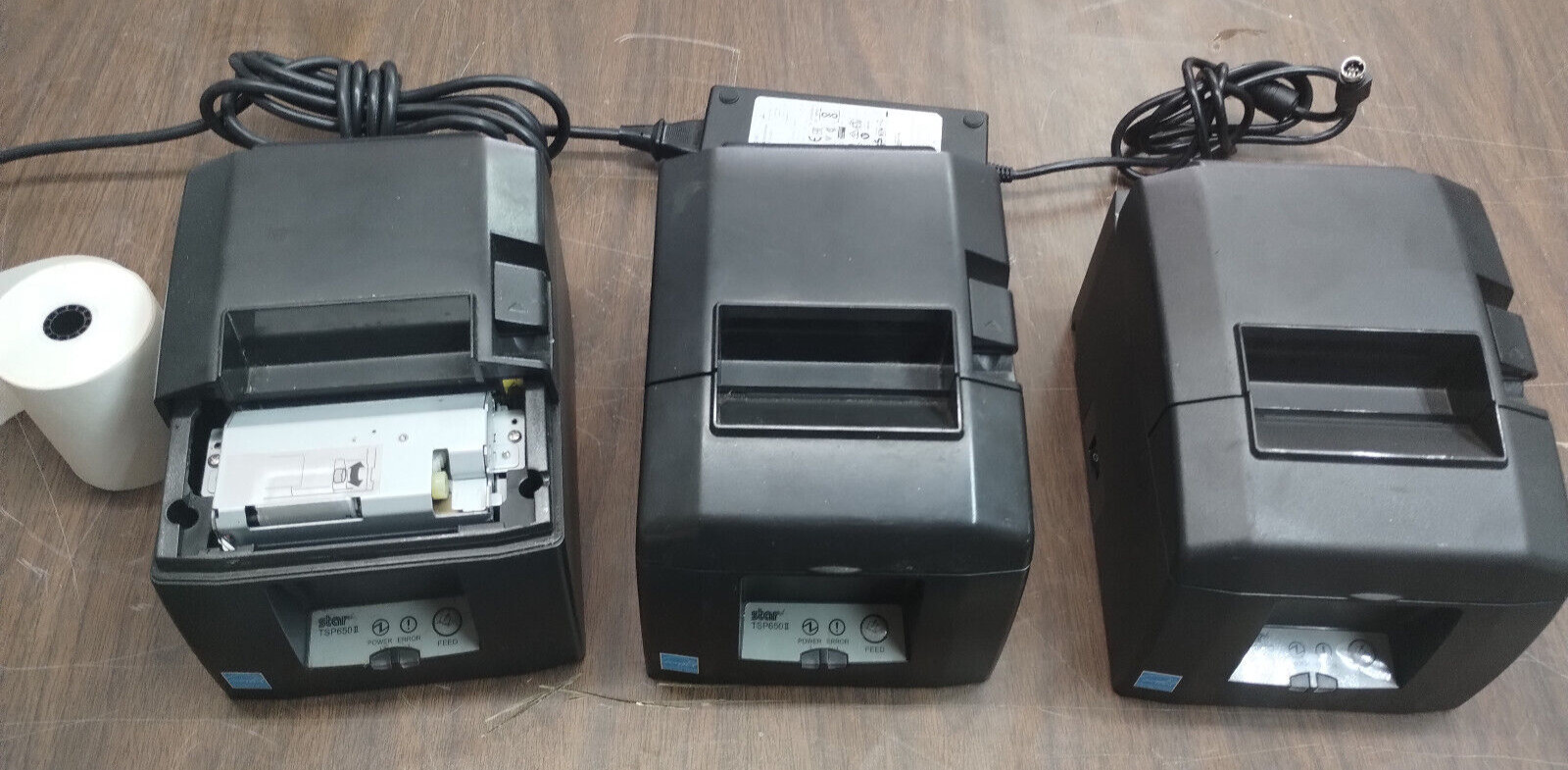 LOT 3 Star Micronics TSP650 Direct Thermal POS Receipt Printers