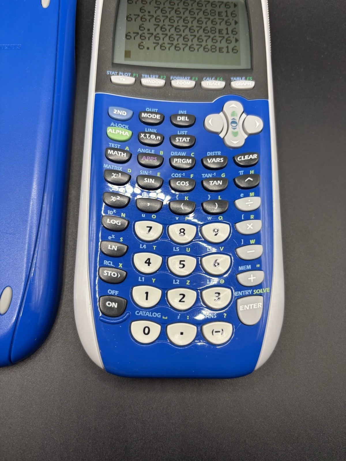 Texas Instruments TI-84 Plus Silver Edition Blue Graph EUC