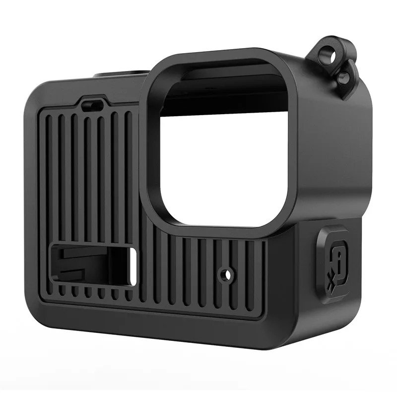 For GoPro HERO 4K Camera Silicone Black Protective Case W/Side Interface Cover