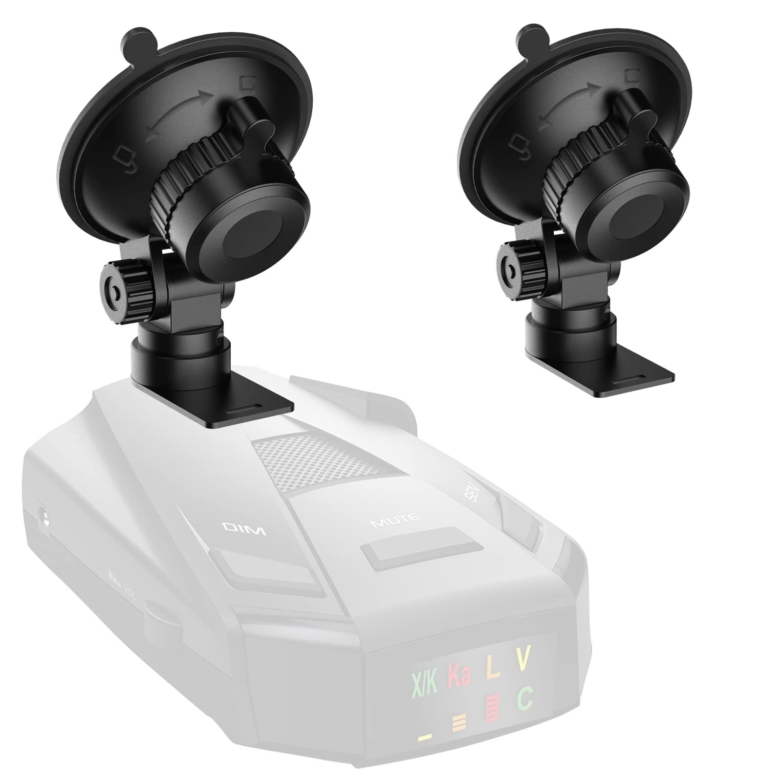 Radar Detector Mount,Car Mounting Bracket Suction Cup Holder Black