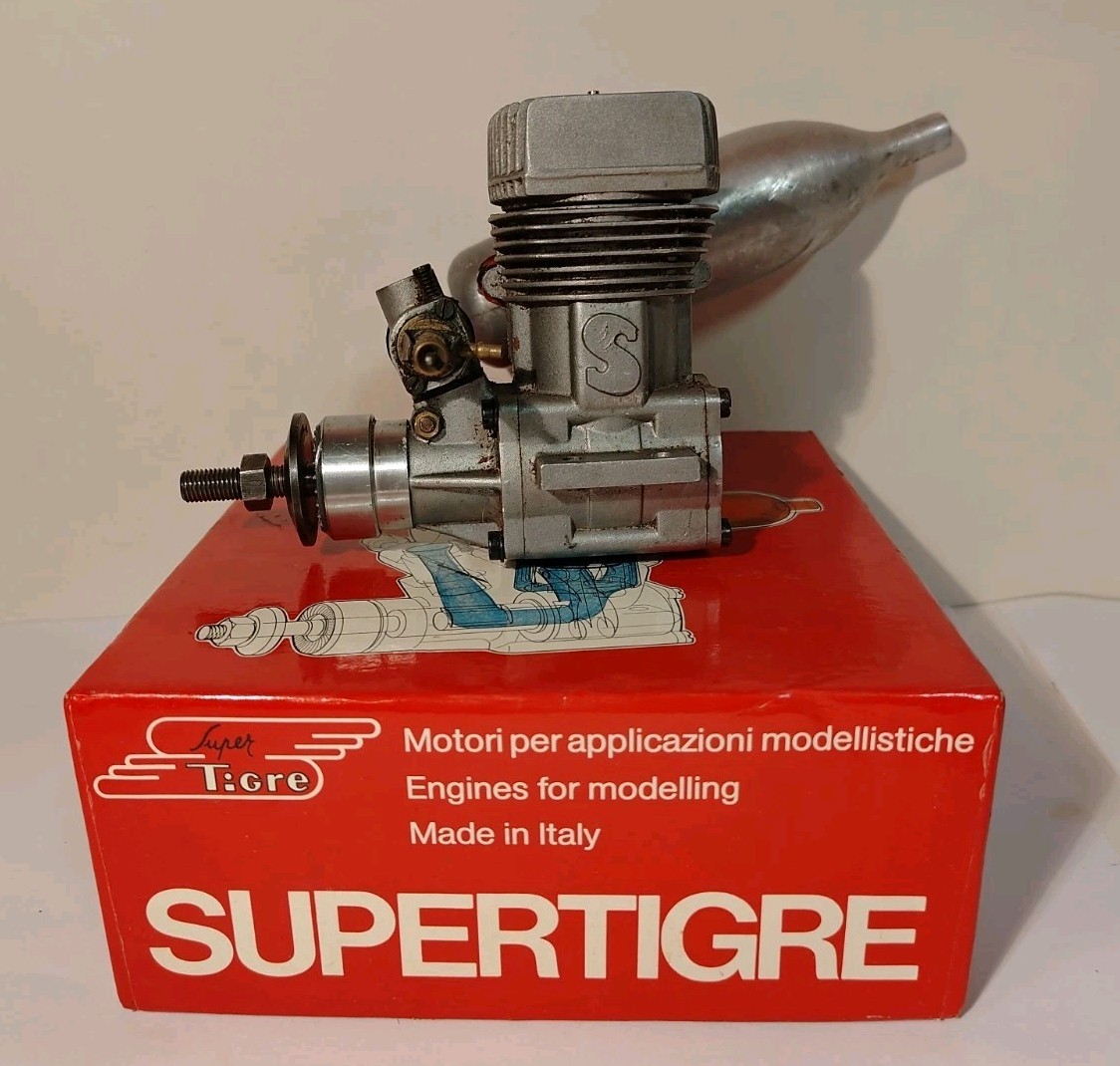 Super Tigre Engine S series S 75 R/C Engine Good Compression Excellent W/Muffler