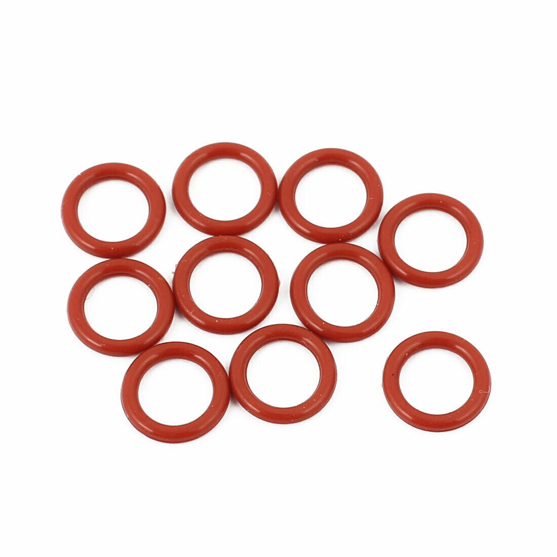 10Pcs Red 9mmx1.5mm Silicone Rubber Gasket O Ring Sealing Ring Heat Resistant #
