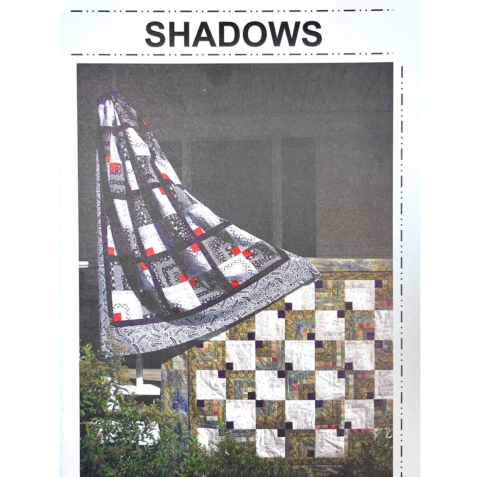 Shadows Quilt Pattern MD18 by Marlous Designs Makes 2 Sizes Fat Quarter Friendly