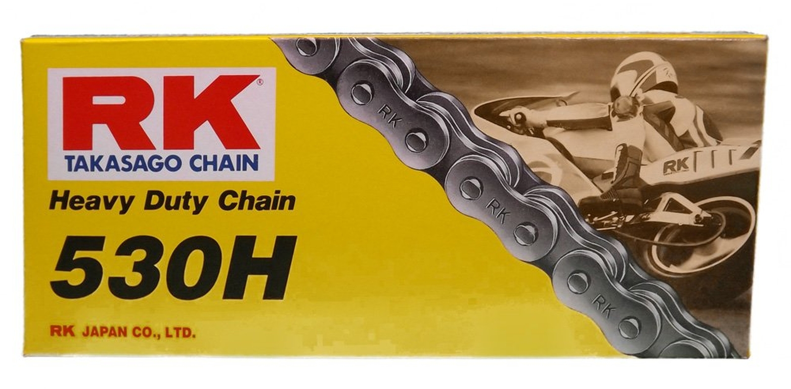 RK Racing Chain M530HD-98 (530 Series) Steel 98 Link Standard Non O-Ring Chai...