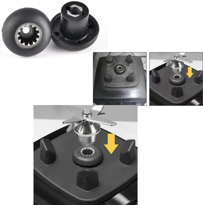 Blender Drive Socket Replacement Motor Gear 12 Tooth Mushroom Head 2 Pack