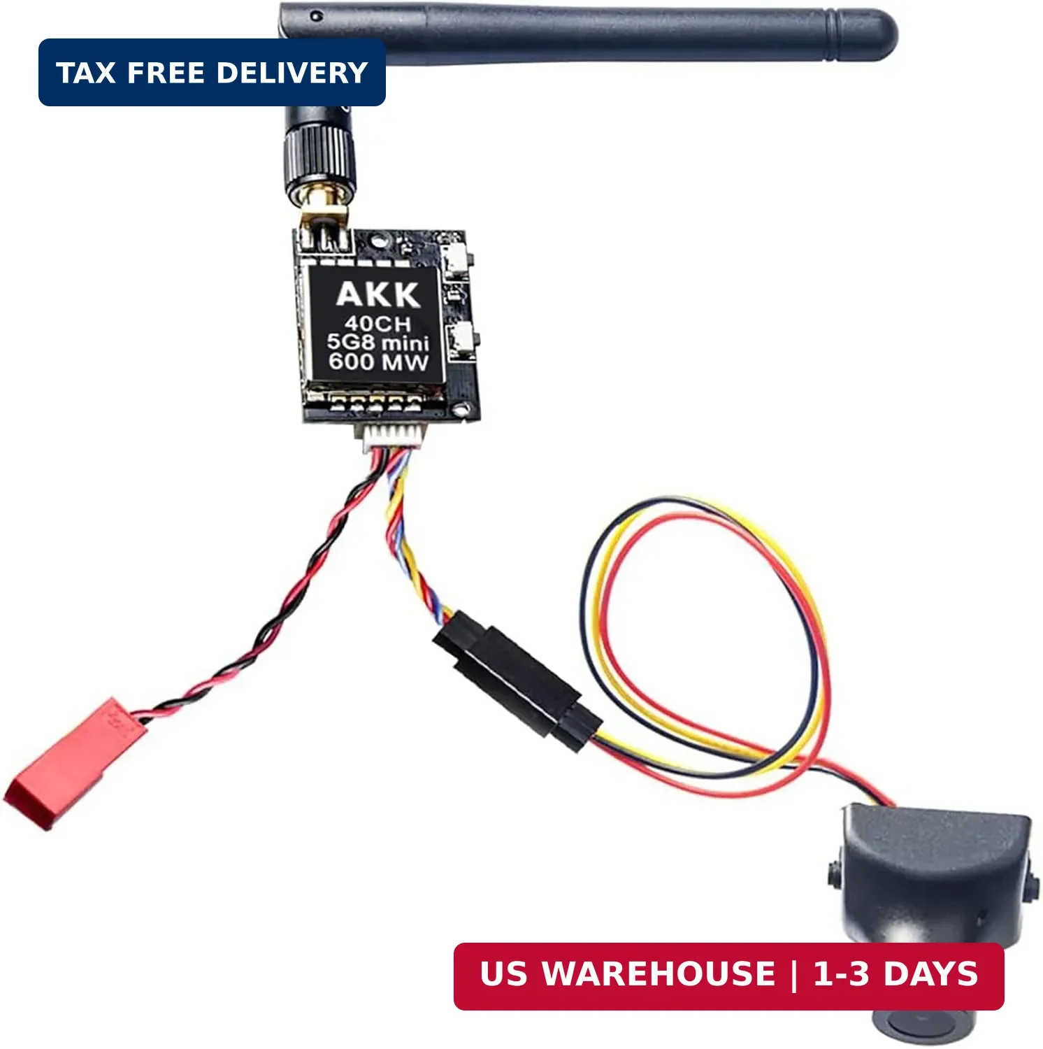 5.8G 600mW FPV Transmitter 700TVL 2.8mm 120 Degree FPV Camera for Racing Quadco