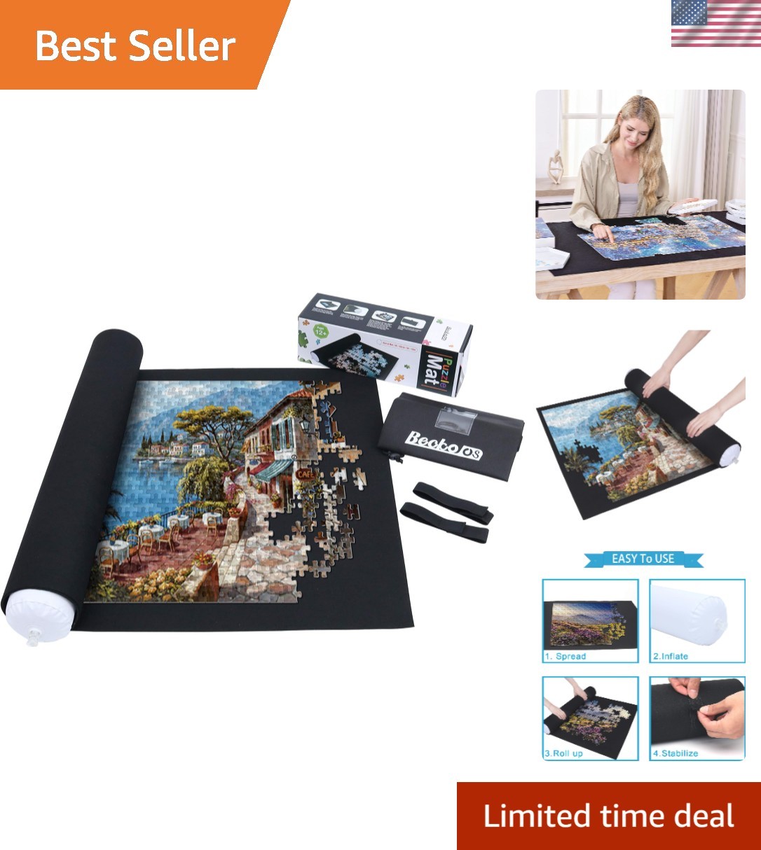 High-Quality Puzzle Storage Mat for Unfinished Jigsaws - Portable Solution