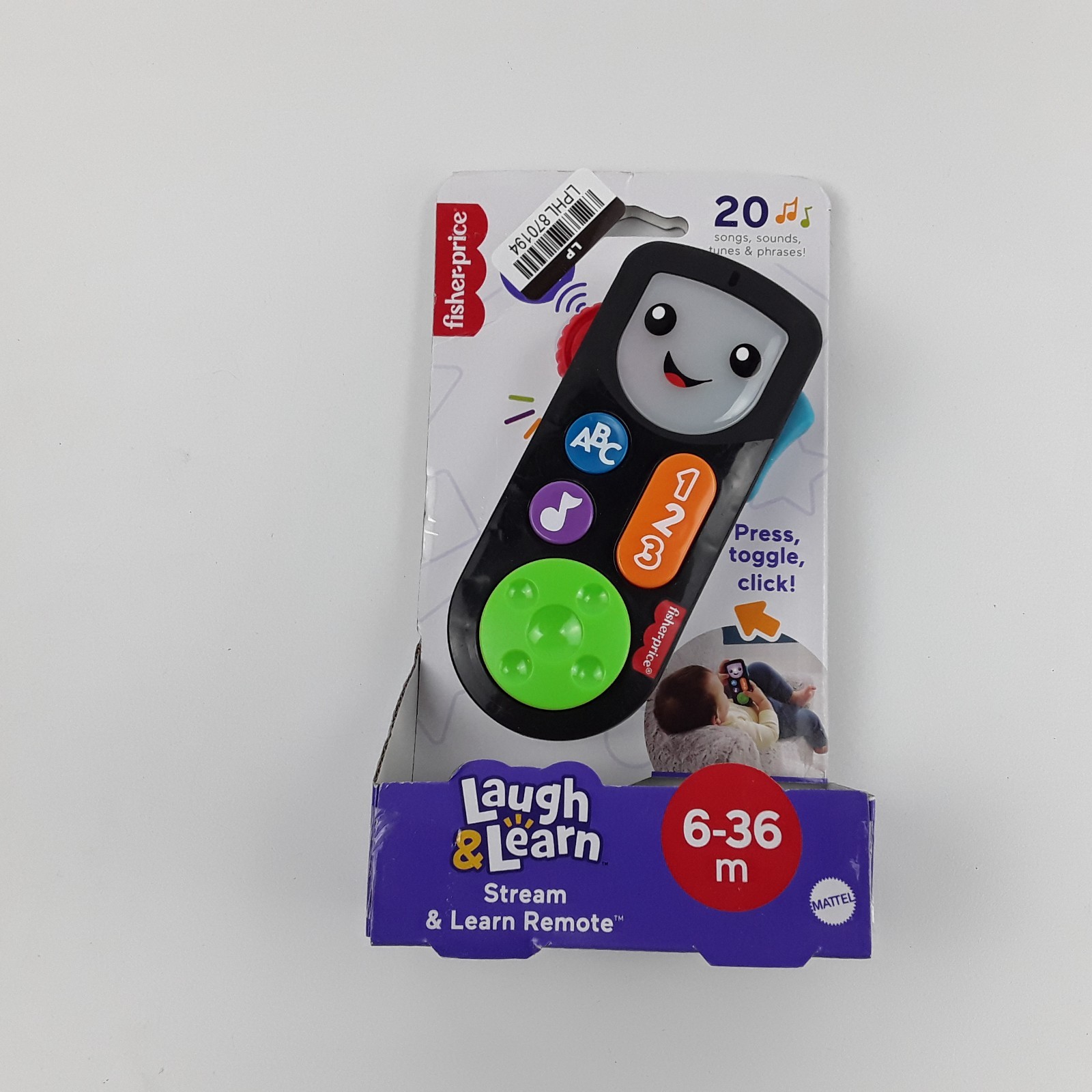 Fisher-Price Laugh & Learn Stream & Learn Electronic Remote Toy By Mattel