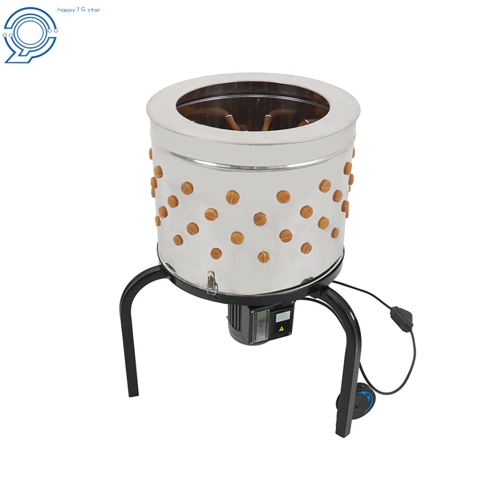 280RPM Motor Feather Plucker Stainless Steel Drum Chicken Plucker Machine 120V
