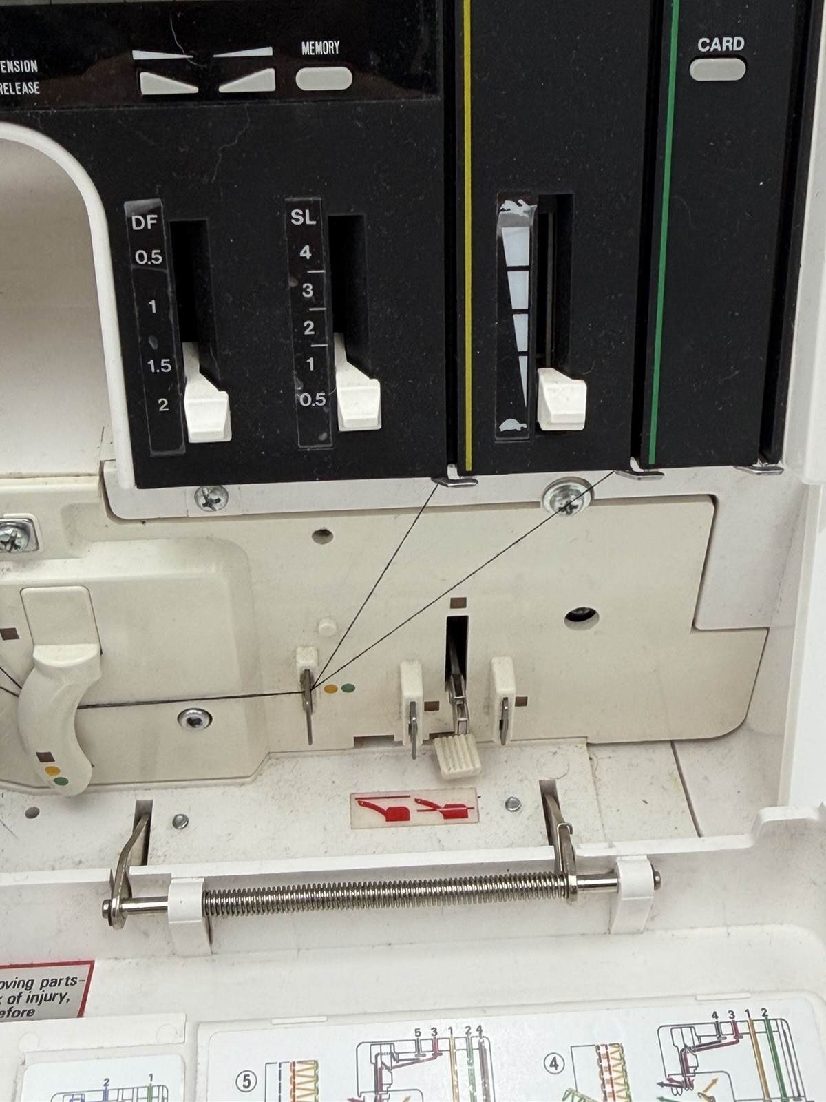 Elna Pro 905 DCX Serger Sewing Machine With Pedal / Case Tested Works EUC