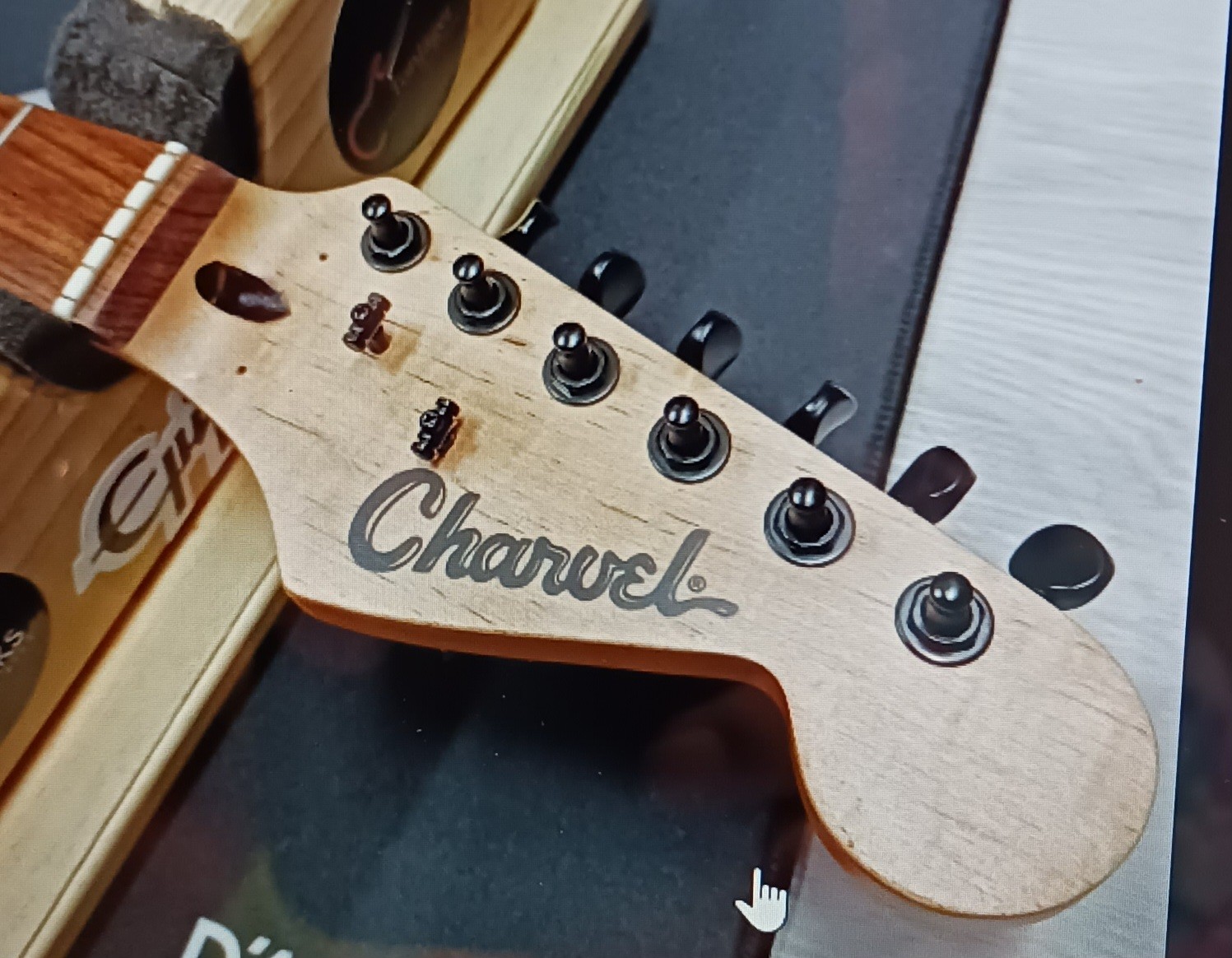 CHARVEL VINTAGE "TOOTHPASTE" STYLE HANDMADE WATERSLIDE DECAL PRE-CUT