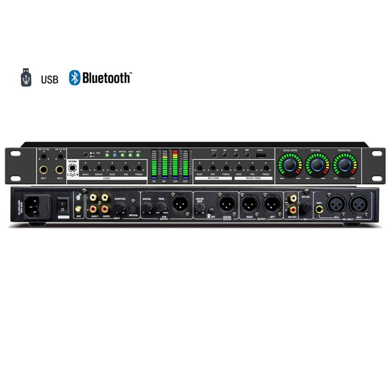 Professional Karaoke Processor Audio Processor Pre-Effects KTV Digital Audio NEW