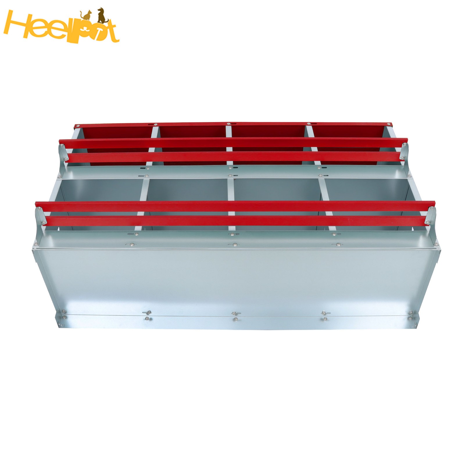 8 Compartments Chickens Egg Laying Box Red High Quality Materials Nesting Box