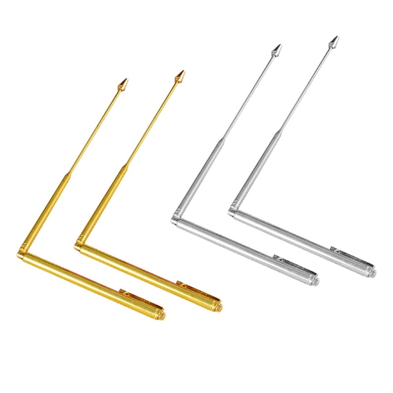 2 Pieces Durable Dowsing Rods Find Utilities Metals Treasure Graves Adjustable