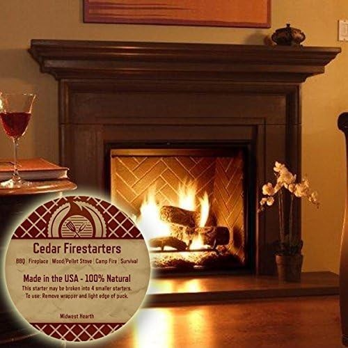 Cedar Fire Starters 36 Pack - Up to 144 Fires