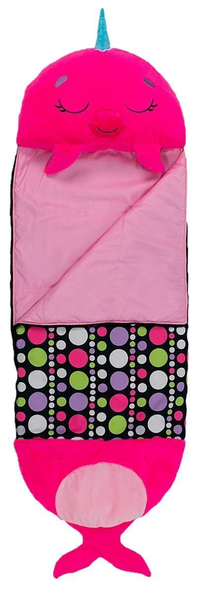 Happy Napper Narwhal Pink Sleeping Bag Size Large 30" x 66"
