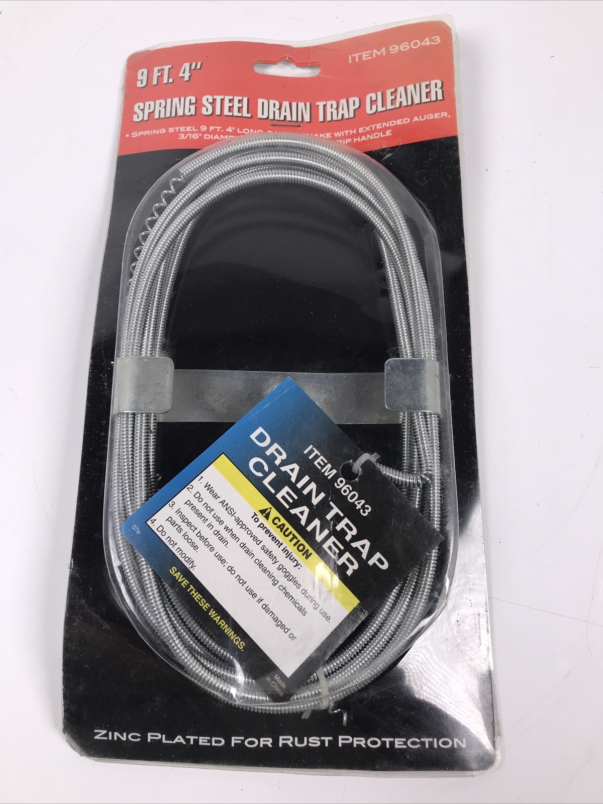 10 ft. Spring Steel Auger Sewer Snake Drain & Trap Cleaner  (USA SELLER) SALE !!