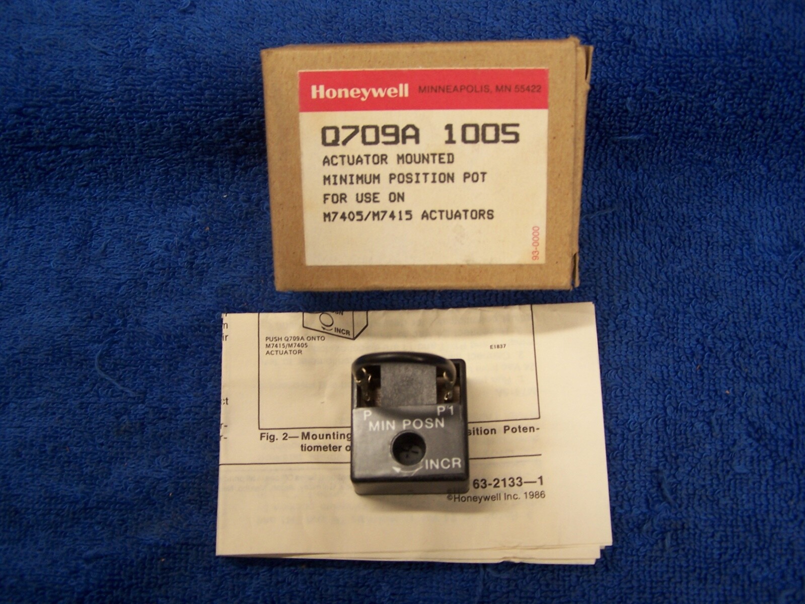 New Honeywell Q709A1005 Minimum Position Potentiometer M7405 & M7415 Actuator