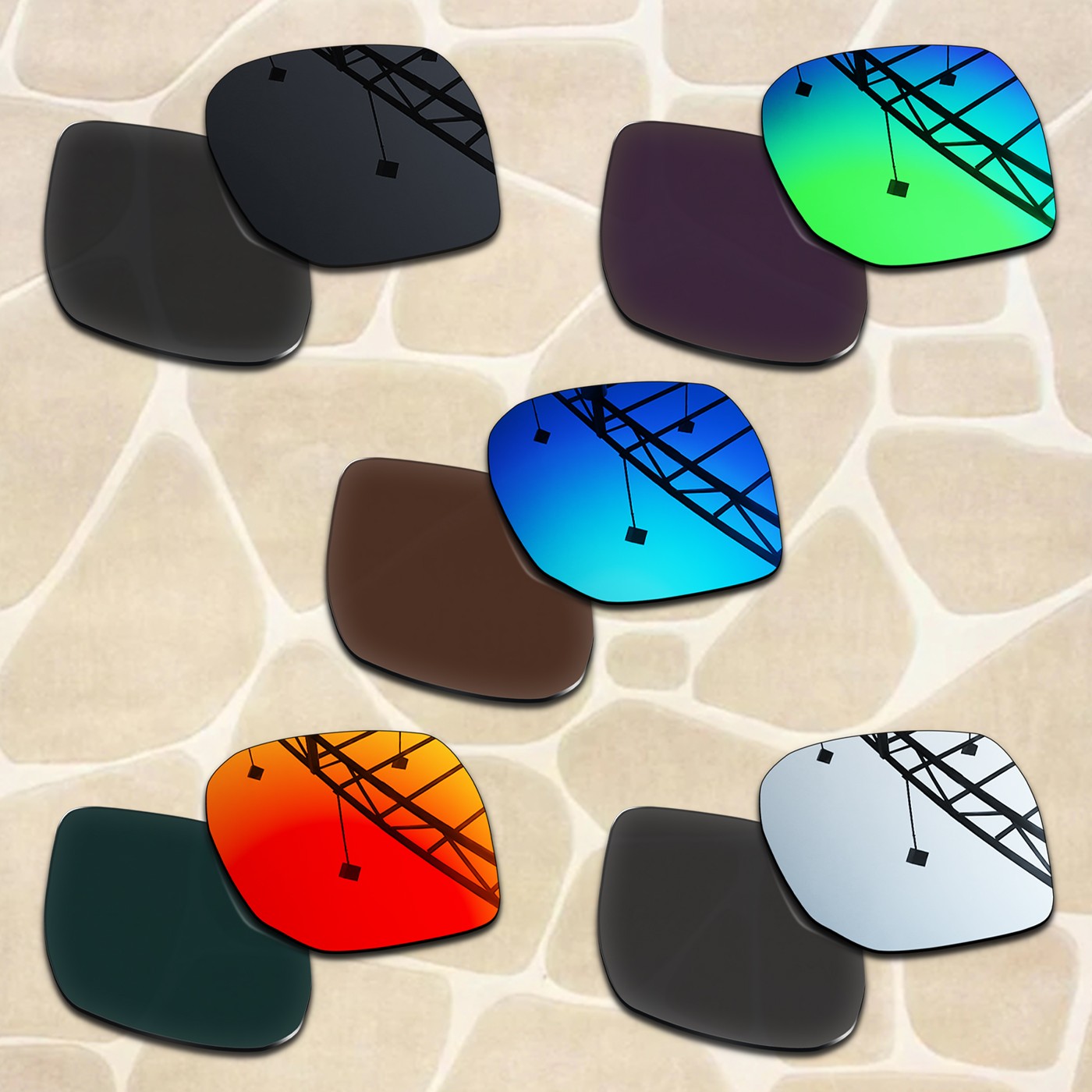 Anti-Scratch Polarized Replacement Lenses for Oakley Portal OO9446 62mm Sunglass