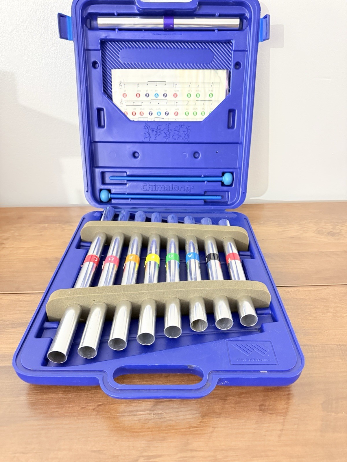 Woodstock Music Chimalong Deluxe w/ Case Kids Chime Tubetunes Xylophone w/ Songs