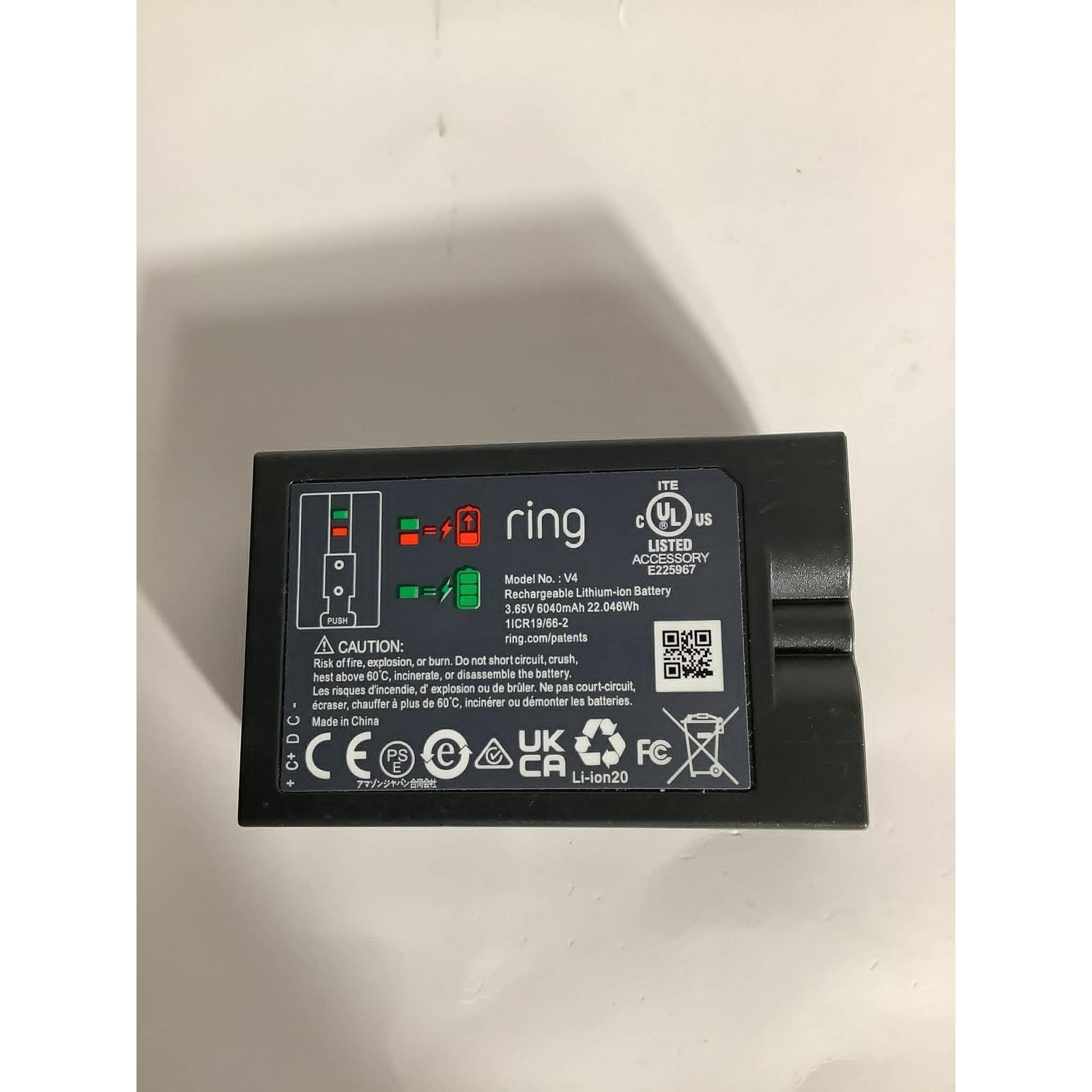 Genuine Ring Rechargeable Battery Pack V4 For Video Doorbell & Security Camera