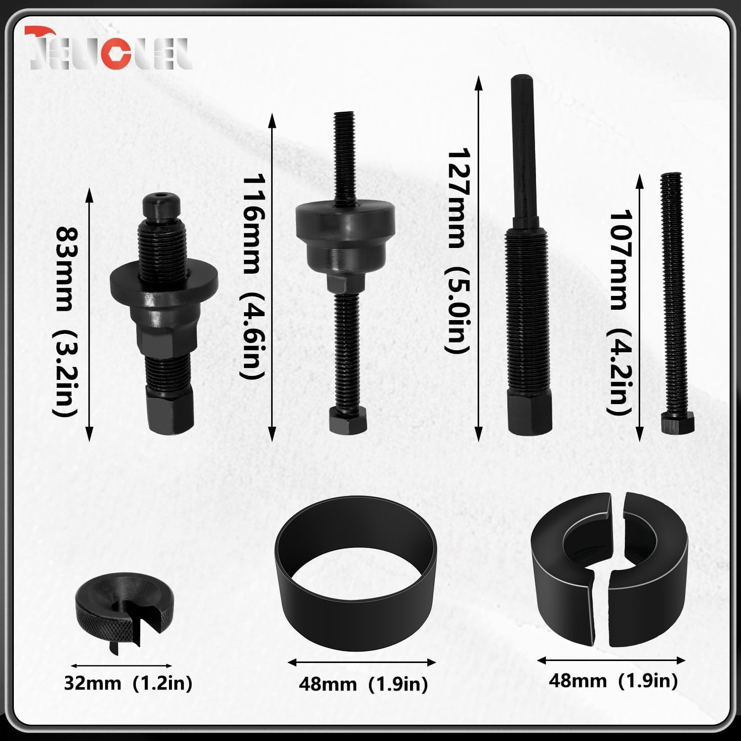 Power Steering Pulley Puller Remove Install Tool Compatible with Most Domesti...