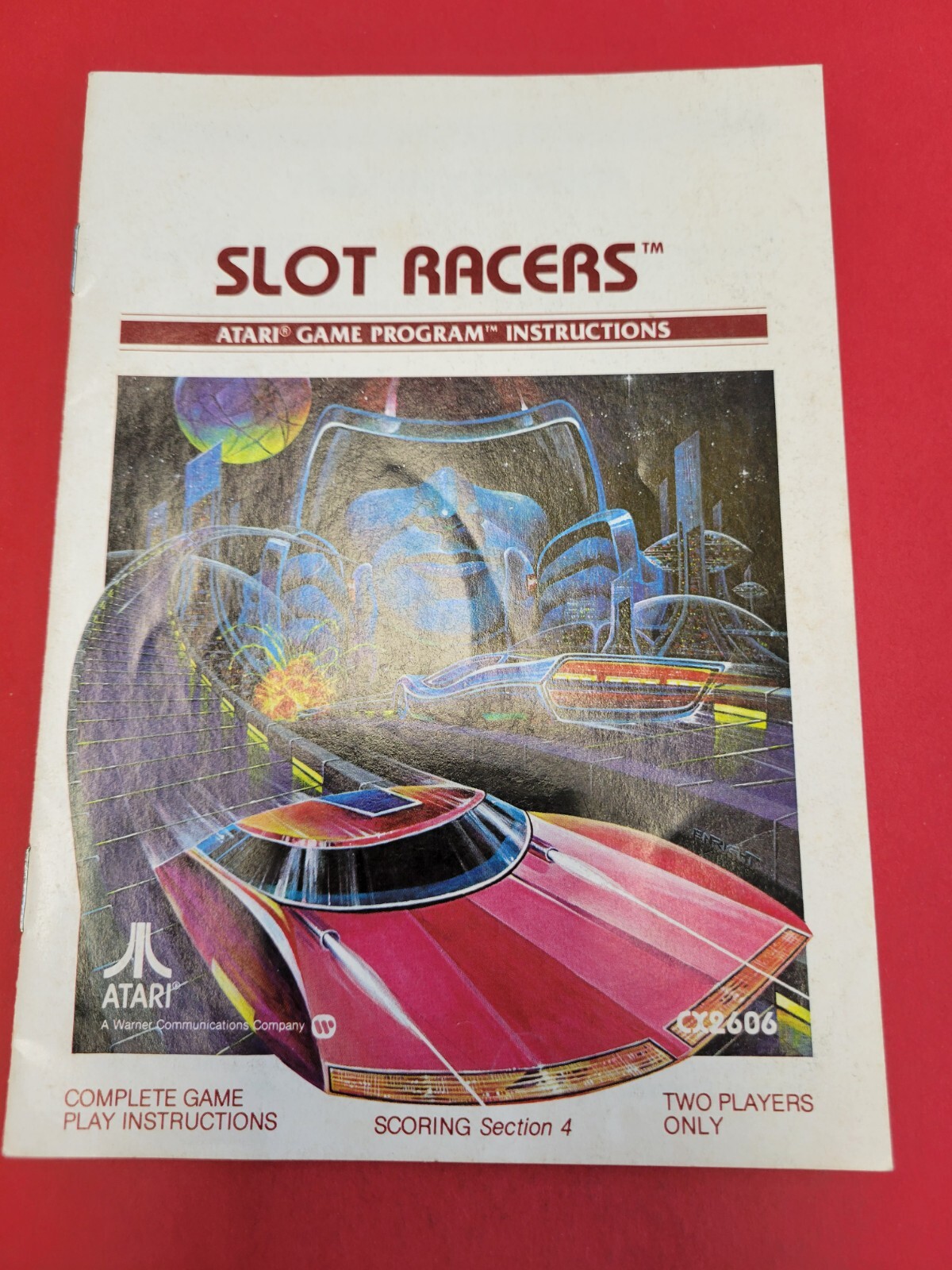 Slot Racers (Atari 2600, 1978) Manual Only