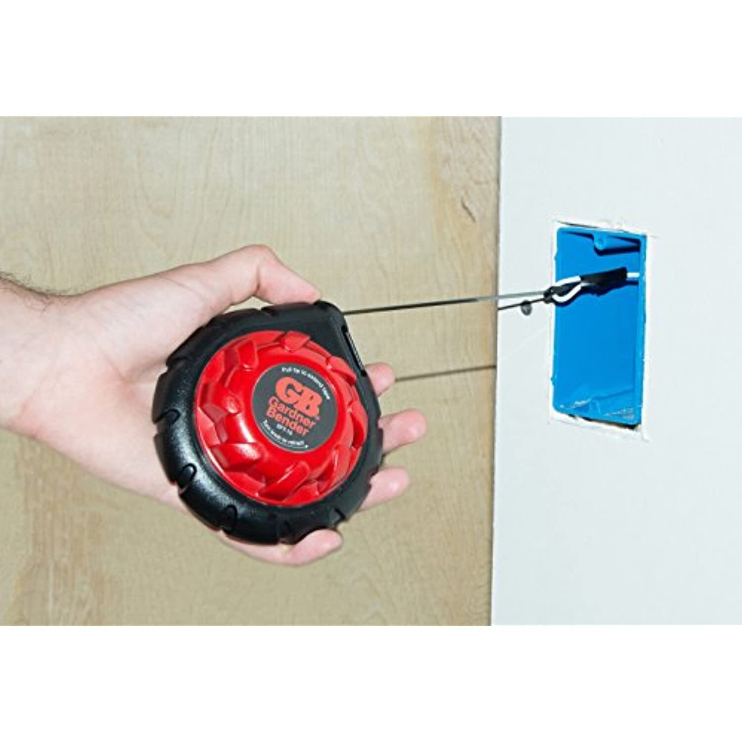 Gardner Bender EFT-15 Mini Cable Snake, 15 Ft Steel Fish Tape, Electrical Wire