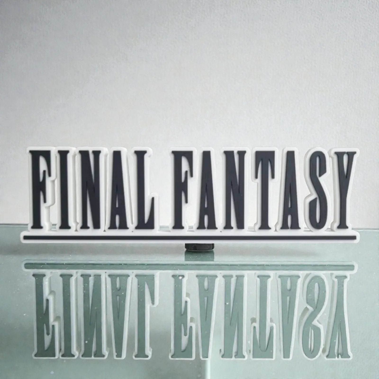 Final Fantasy Official Logo Sign 3D  Desk Display Video Game Decor