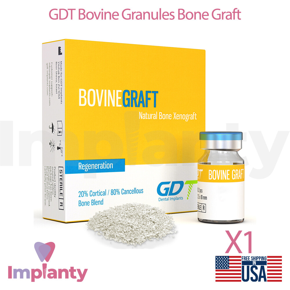 Dental Bovine Graft Granules Mineral Matrix Sterilized Resorbable Material