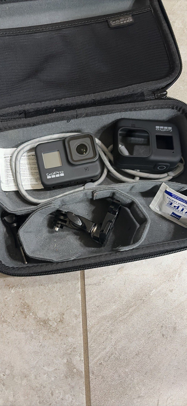 BUNDLE !!! GO PRO HERO 11 & 8 w/ accessories, cases, mounts and batteries