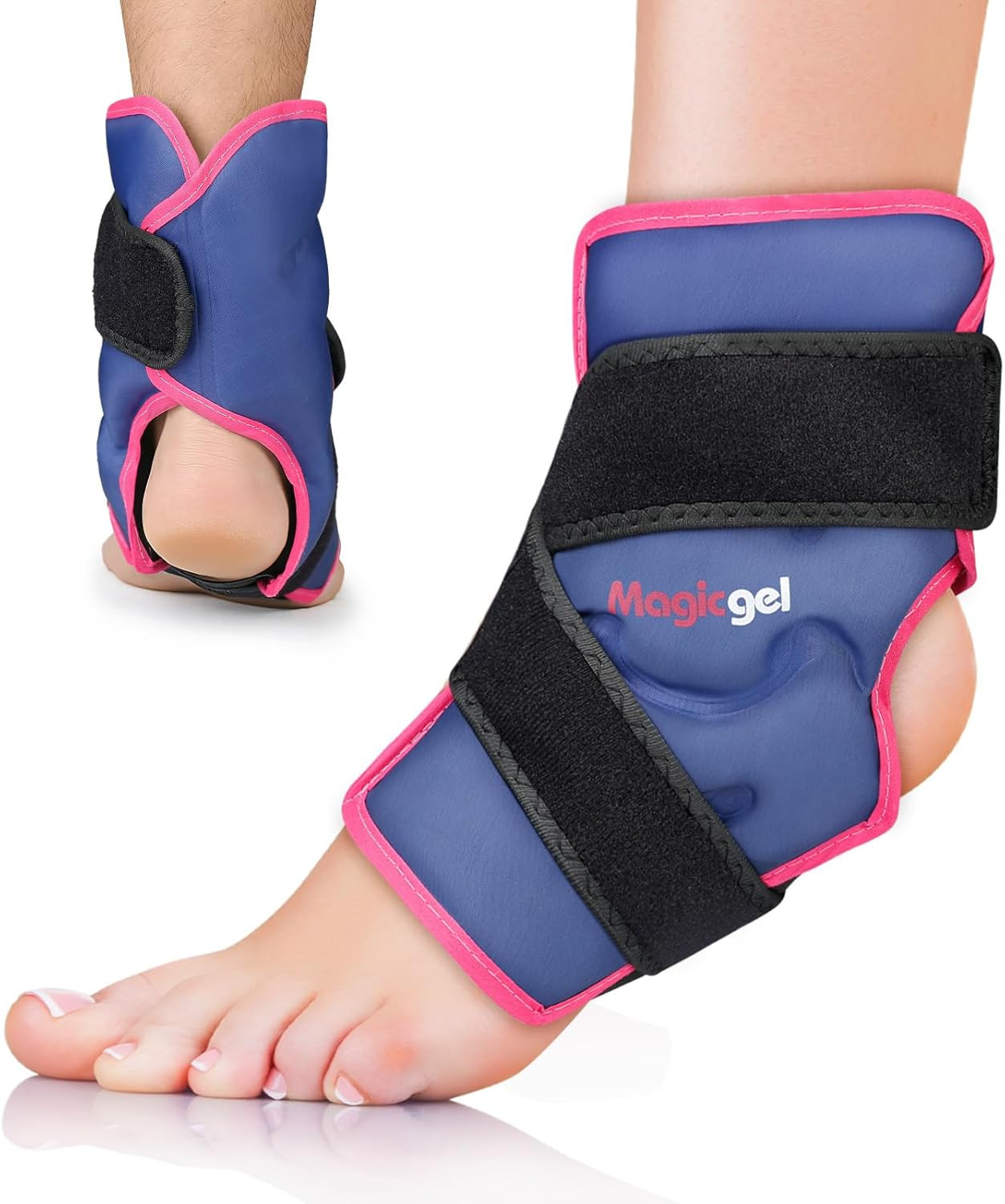 Ankle Ice Pack Wrap for Swelling, Reusable Ice Packs for Ankle Injuries, Flexibl