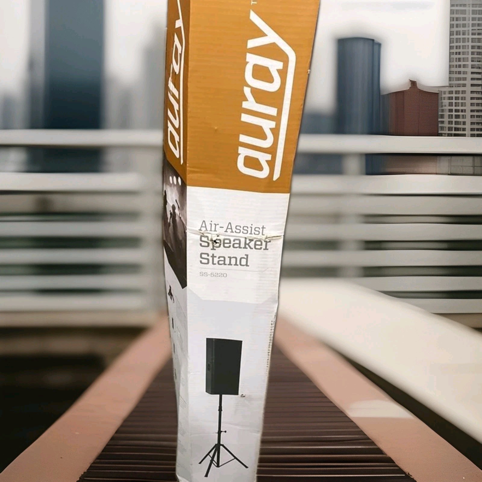 Auray SS-47S Deluxe Height-Adjustable Steel Speaker Tripod Stand