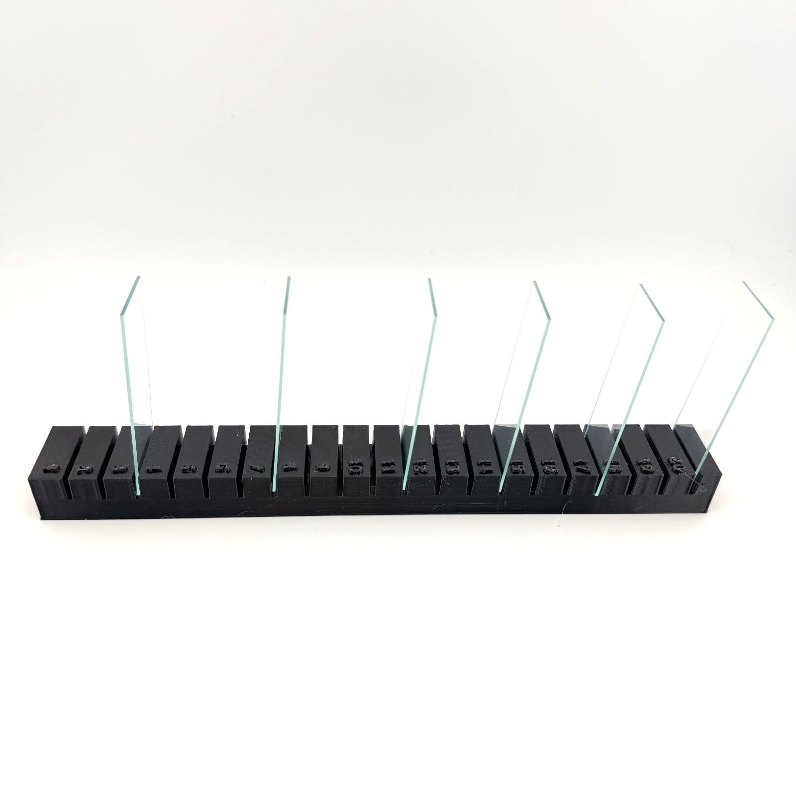 Microscope Slide Rack 20 Slot Numbered | Lab Bench Organizer | Made in USA