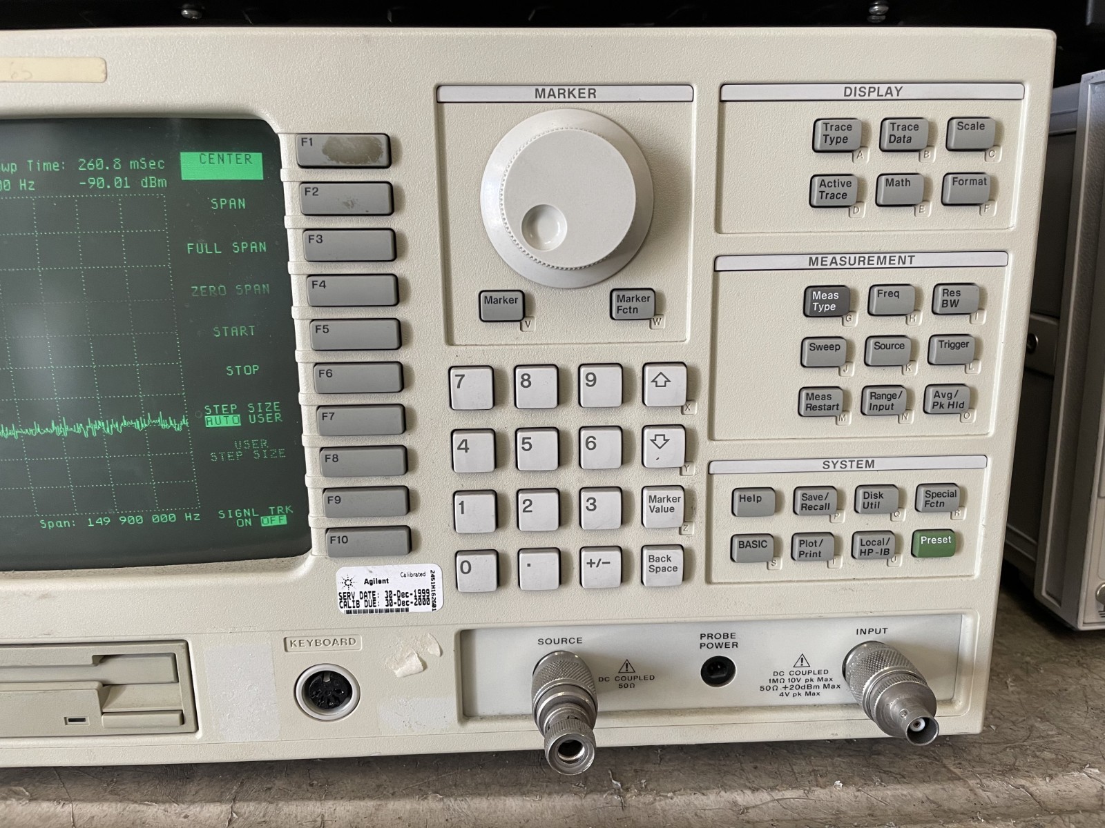 HP 3589A Spectrum / Network Analyzer 10Hz- 150MHz
