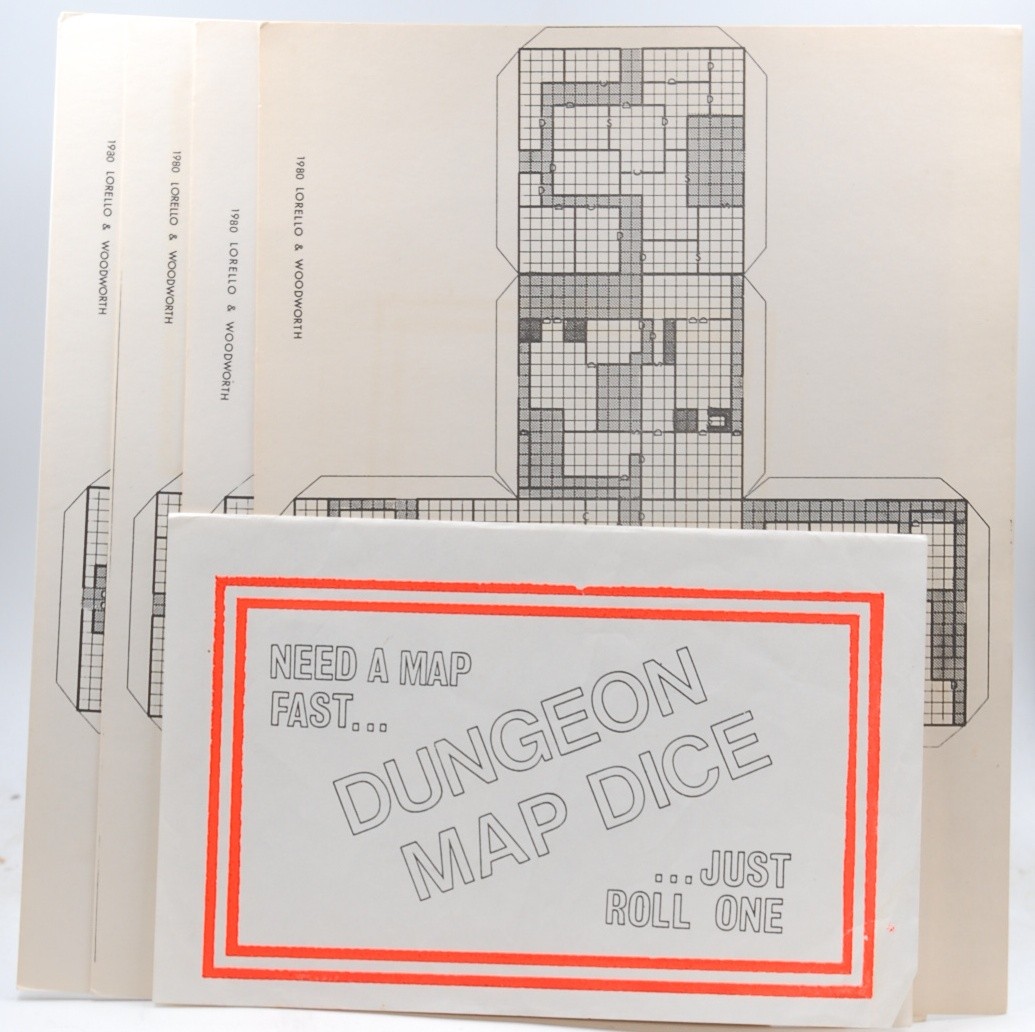Random Dungeon Map Dice 1980 Lorello & Woodworth  Lorello & Woodworth  Self