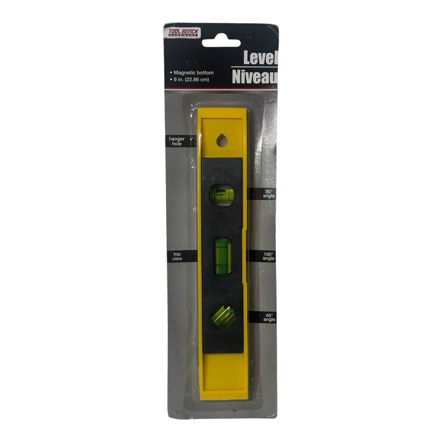 Tool Bench Hardware Magnetic Bottom Torpedo Level 9"