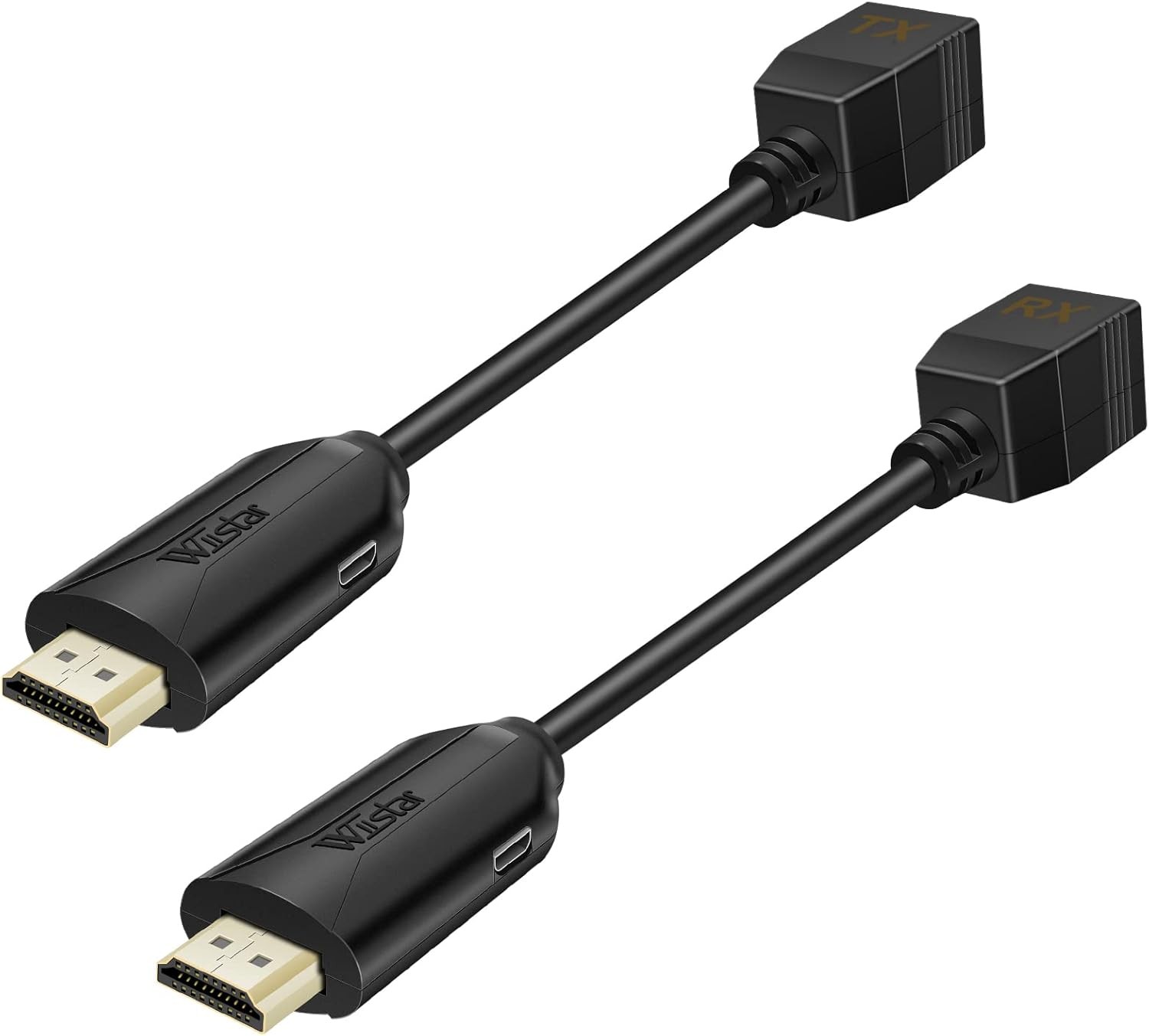 HDMI Over Ethernet Cat5e / Cat6 RJ45 Cable, Male to Female Black