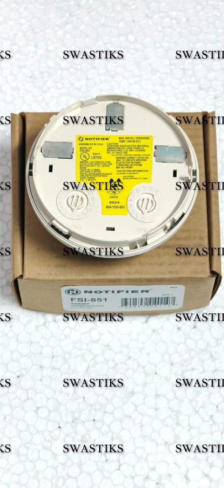 FSI-851 NOTIFIER INTELLIGENT IONIZATION SMOKE DETECTOR FOR FIRE ALARM SYSTEM