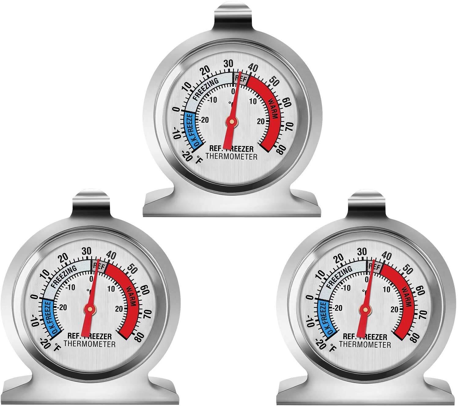 3PK Refrigerator Thermometer Freezer Kitchen Fridge Temperature Gauge Sensor