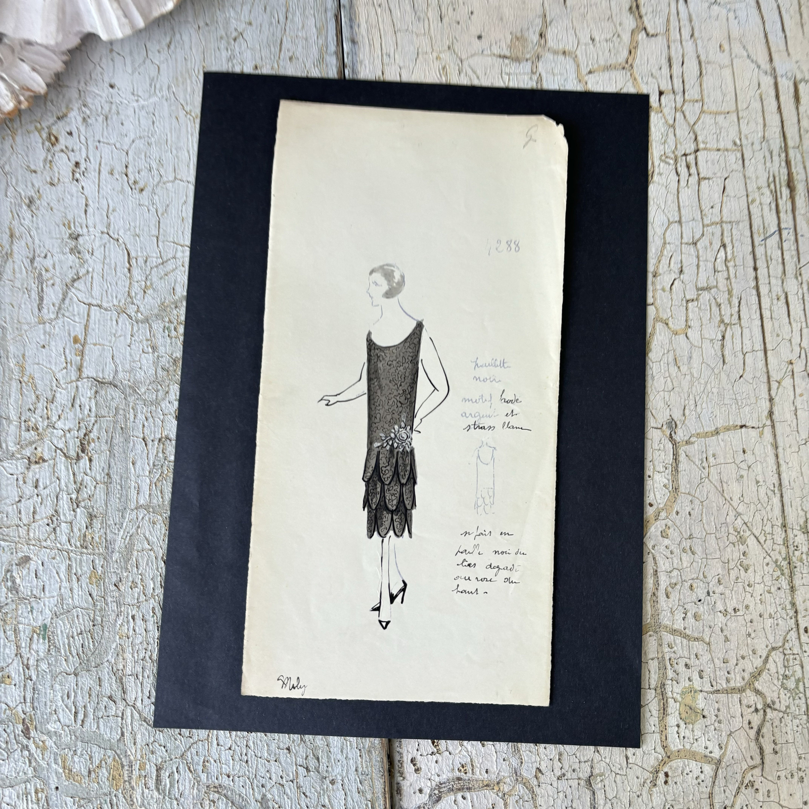 1 Edward MOLYNEUX Antique French Paris Fashion House of illustration drawings s