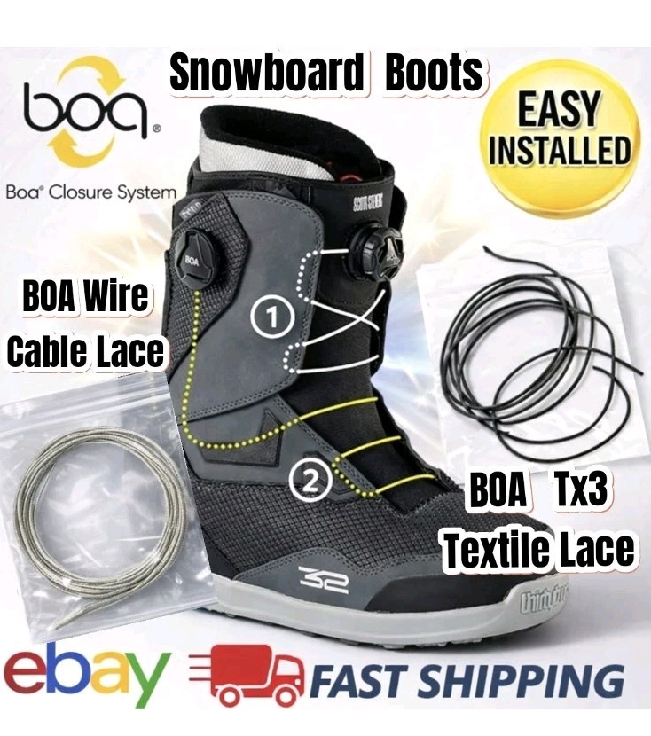 BOA Replacement Wire Lace Cord String TX3 Broken Frayed Snapped Snowboard Boots