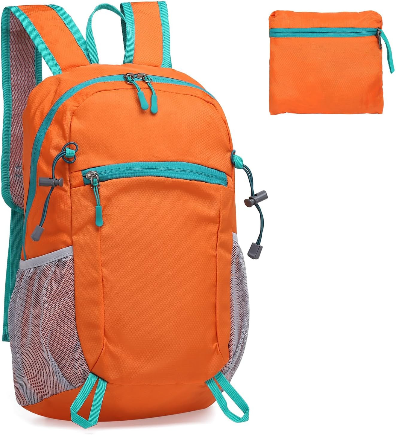 Hiking Daypack Packable, Camping Backpack Water Resistant Lightweight Polyester
