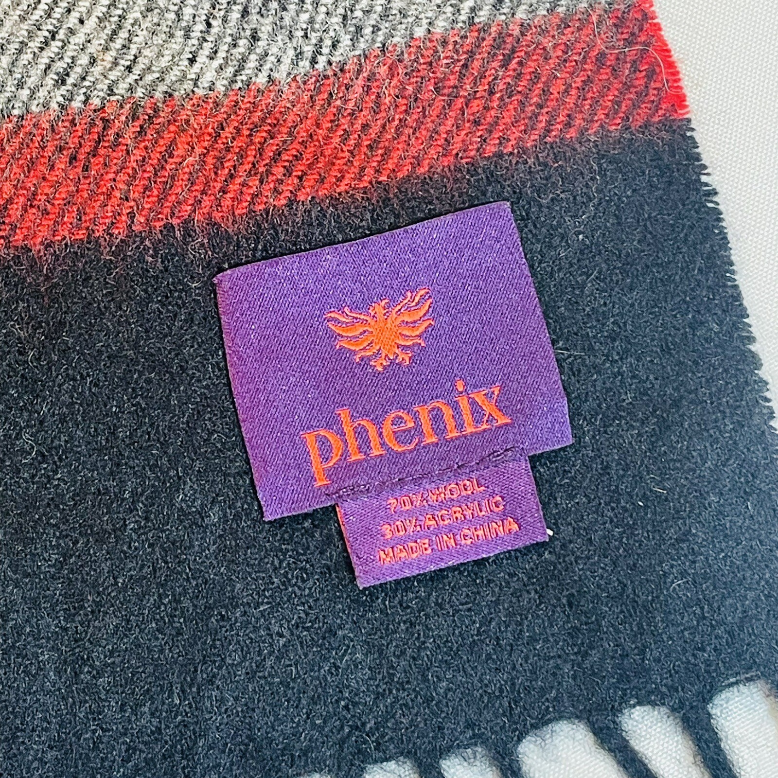 Wool Acrylic Scarf Phenix