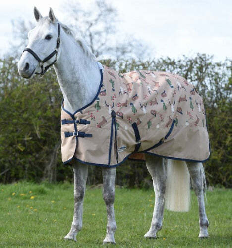 WeatherBeeta ComFiTec Essential Standard Neck Medium Turnout- SANTA FE SAND CLOS